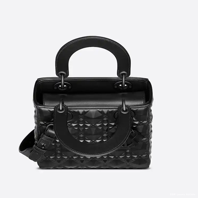 Cheap Calfskin Lady Motif Dior Diamond Cannage with Ultramatte ABCDior Black Bag My 0513 Luxury
